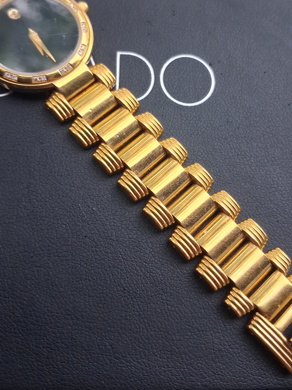 Movado Gold-Tone Bracelet Watch DIAMONDS $1995 - Picture 6 of 15